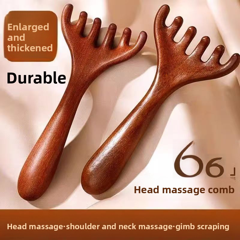 เครื่องนวดหนังศีรษะหกแฉกเขากวางแบบพกพา – เครื่องมือบําบัดบรรเทาความเครียดและศีรษะ