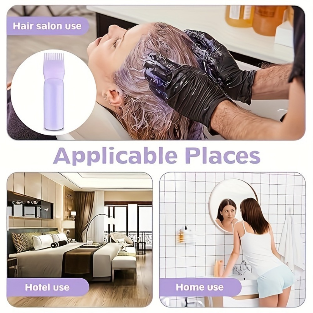 ชุดดูแลเส้นผม TWO Piece: หวีรากและแปรงแชมพู - สําหรับการรักษาสีและการดูแลหนังศีรษะ - รูปที่ 3