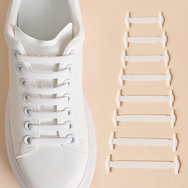 ชุดเชือกผูกรองเท้าซิลิโคน 16 ชิ้น แบบไม่ต้องผูก มีความยืดหยุ่น สบายและทันสมัย