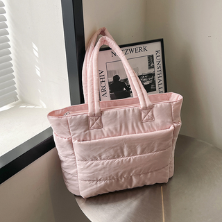 Nova Bolsa Tote Feminina Puff - Bolsa de Ombro Resistente à Água para Trabalho e Viagem