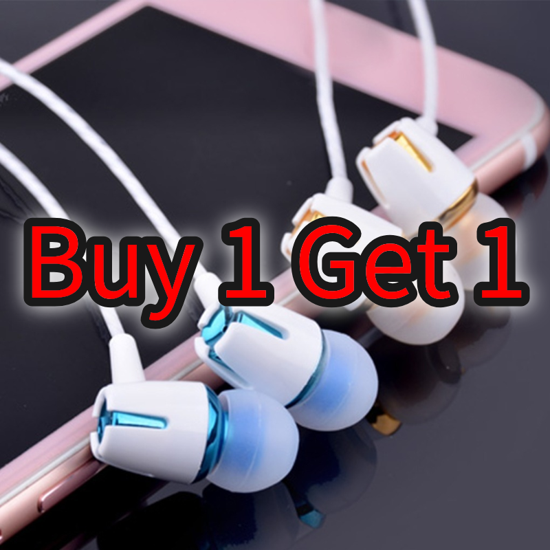 【ซื้อ 1 แถม 1 ฟรี】หูฟัง E18 สาย 3.5 มม. ซุปเปอร์ 9D เบส คุณภาพเสียง HIFI หูฟังแบบใส่ในหูพร้อมไมค์