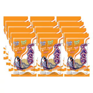 [แพ็ค 12] TARO ทาโร ขนมปลาเส้น ขนาด 5 บาท รสบาร์บีคิว 5ก.