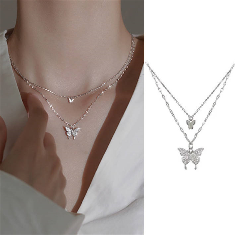 Lovito สร้อยคอผีเสื้อ LCS28A342