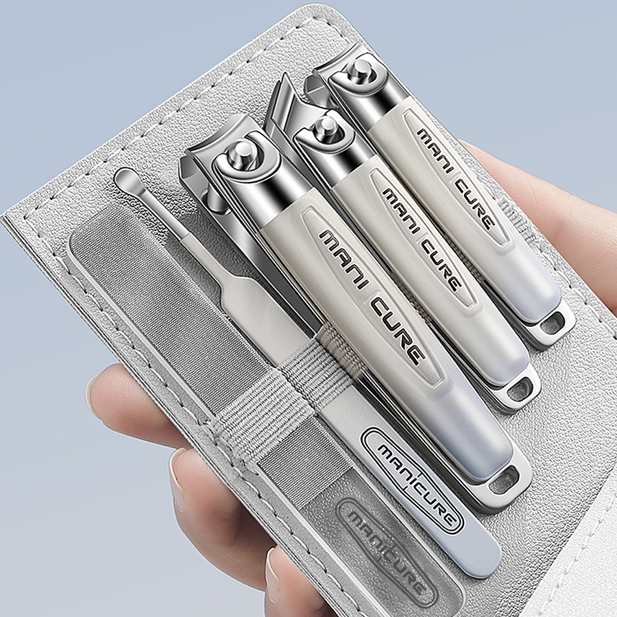 5 ชิ้นเล็บชุดกรรไกรตัดเล็บเล็บเท้าชุดเหล็กมืออาชีพกรูมมิ่งเครื่องมือ