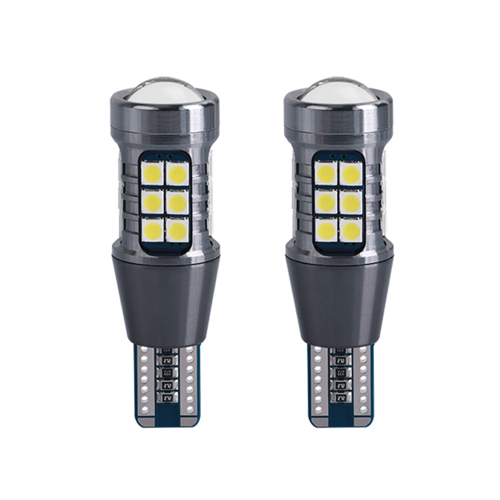 หลอดไฟ LED T15 W16W Canbus สำหรับรถยนต์ Super Bright 3030 27SMD ไฟถอยหลังและไฟเบรก