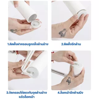 [รีฟิล 10 ม้วน] ลูกกลิ้งเก็บฝุ่น กำจัดขนแมว เส้นผม กระดาษกาวเหนียว ไม่มีไม้