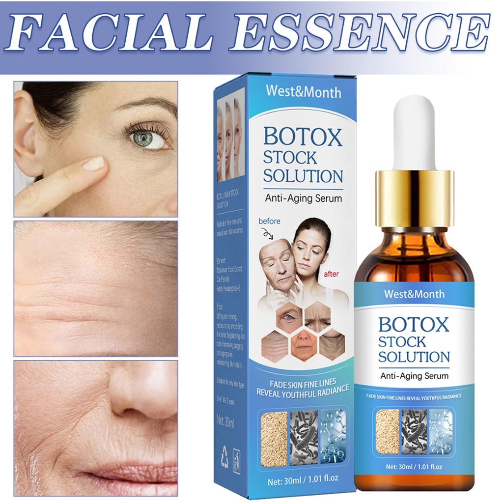 Advanced Anti-Wrinkle Face Serum ซื้อ 1 แถม 1 -- สูตรเข้มข้นสูง 30ml | Smooths Fine Lines, Boosts Elasticity & Revitalizes Skin Cells