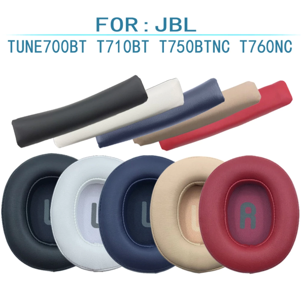 ฟองน้ําครอบหูสํารองและสายรัดศีรษะสําหรับ JBL Tune 700BT/700BTNC/750 BT/760BTNC/750BTNC T710BT