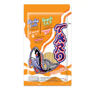 [ยกลัง 144 ซอง] TARO ทาโร ขนมปลาเส้น ขนาด 5 บาท รสบาร์บีคิว 5ก.