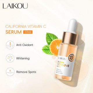 Sérum de Vitamina C LAIKOU Califórnia Clareador Antioxidante Essência de Manchas Escuras VC 17ml