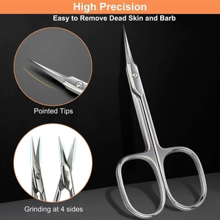 คุณภาพสูงสไตล์รัสเซีย Cuticle Nipper 3rd Gen – 420 สแตนเลสโค้งเล็บกรรไกรเล็บเครื่องมือสําหรับ Dead Skin & Eyebrow Trimming 1PC