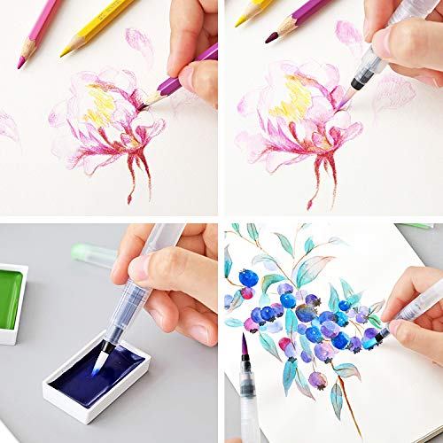 3ชิ้น/เซ็ตขนแปรงนุ่มใช้ทุ่มเทสีน้ําภาพวาดวาดปากกาน้ําแปรงปากกา - รูปที่ 5