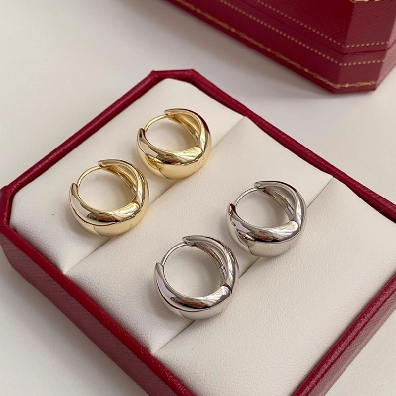 Lovito ต่างหูแบบเรียบง่าย LCS28A329