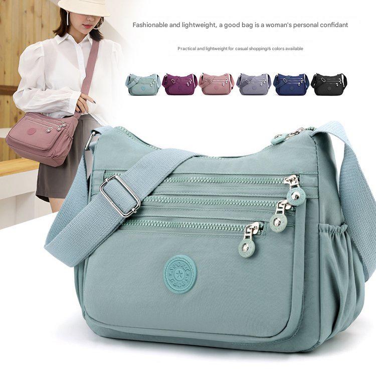 กระเป๋าสะพายไหล่ผู้หญิงอินเทรนด์กระเป๋าหลายกระเป๋ากระเป๋าถือCrossbody CasualซิปทุกวันCommuter Essential Urban Wanderlustของขวัญ