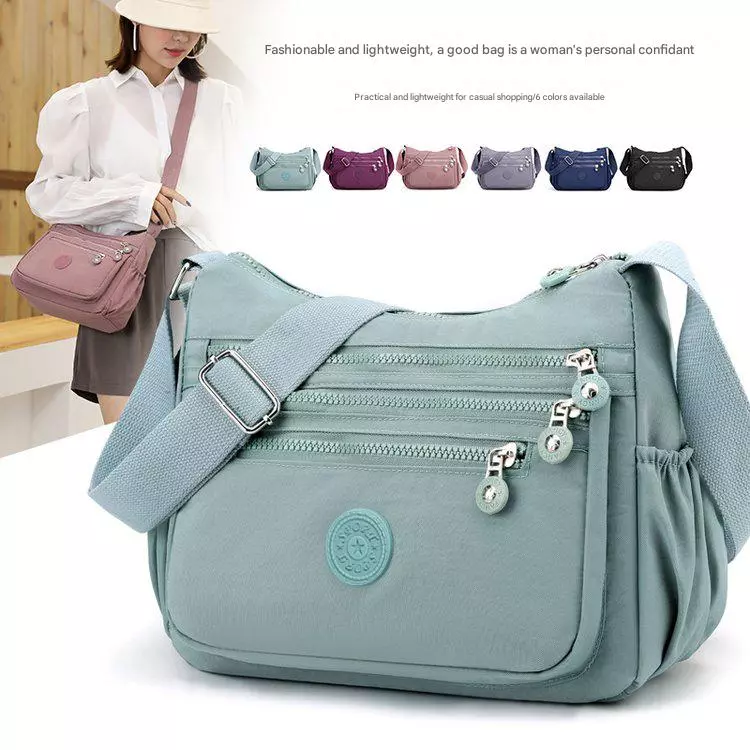กระเป๋าสะพายไหล่ผู้หญิงอินเทรนด์หลายกระเป๋ากระเป๋าถือCrossbody CasualซิปทุกวันCommuter Essential Urban Wanderlustของขวัญ