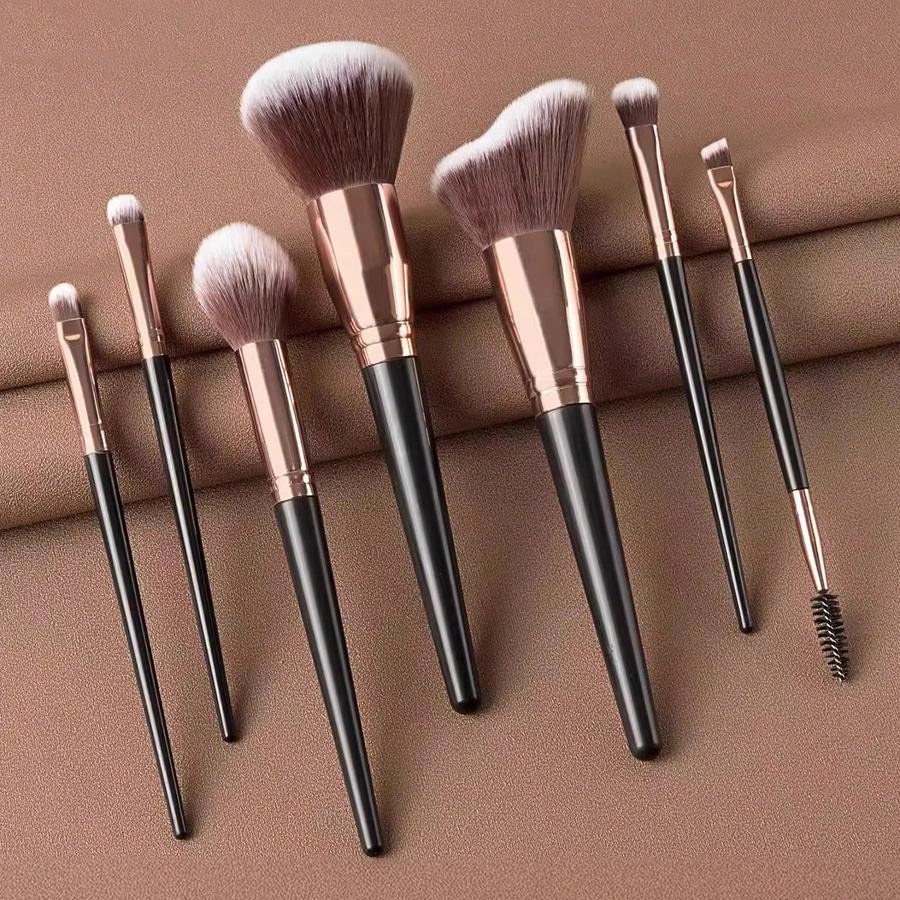 ชุดแปรงแต่งหน้า 7 ชิ้น สีดำ ขนาดใหญ่ เหมาะสำหรับการให้เป็นของขวัญ ราคา ถูกที่สุด ดีลบีเคเค แกลเลอรีภาพที่ 6