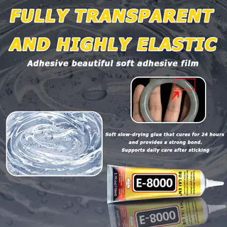 E8000 กาว – กาวซุปเปอร์อเนกประสงค์ กันน้ำและทนความร้อน ยึดติดวัสดุหลากหลายชนิด