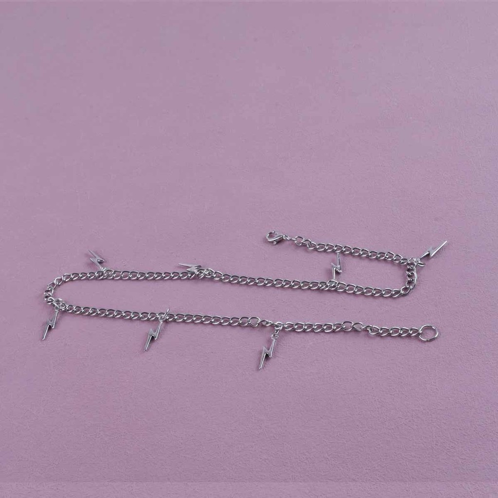 สร้อยคอโชคเกอร์โลหะผสมเรียบง่ายอินเทรนด์สําหรับผู้หญิงสไตล์ญี่ปุ่นสตรีทประกายเครื่องประดับ - รูปที่ 4