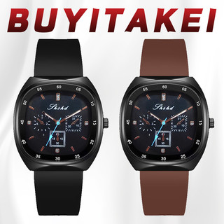 Buy 1 Get 1 Free Fashion  Silicone Band Quartz Watch Unisex Ideal Christmas Gift