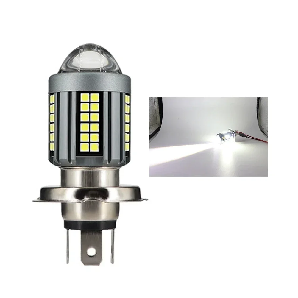 ไฟโปรเจคเตอร์ LED ประสิทธิภาพสูง 6500K H4 สําหรับรถจักรยานยนต์ - 360° Vision