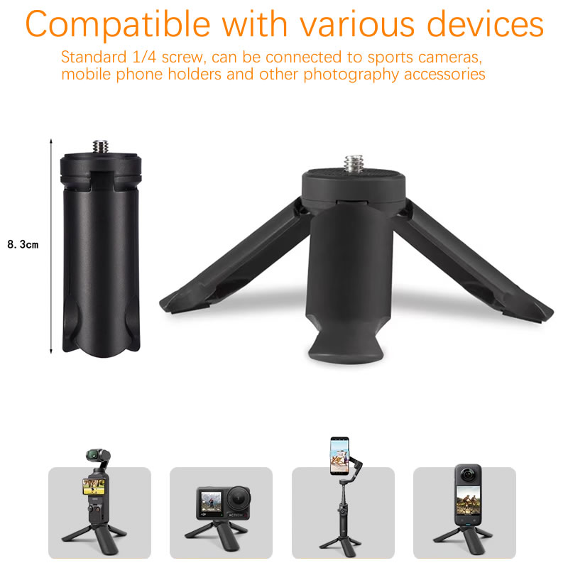 ขาตั้งกล้องขนาดเล็ก DJI Osmo Pocket 3/OM6/5/4/3/SE ขาตั้งโต๊ะกันสั่น อุปกรณ์เสริมด้ามจับมือถือ