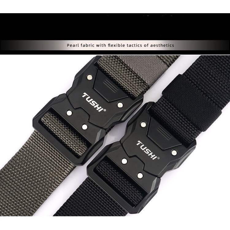 เข็มขัดผู้ชายหัวเข็มขัดปลดเร็ว PVC ใหม่ น้ําหนักเบาและระบายอากาศได้ดี สําหรับใส่เที่ยว ทํางาน หรือฝึกอบบม - รูปที่ 5