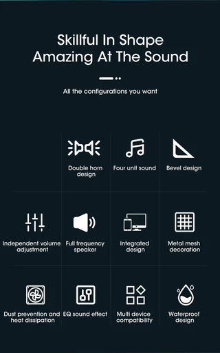 PC Soundbar ลําโพงแบบมีสาย USB เบสหนักแน่นซับวูฟเฟอร์ Boom Box Surround สําหรับทีวีแล็ปท็อป Home