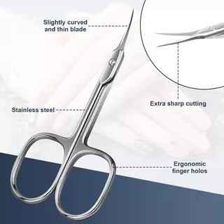 คุณภาพสูงสไตล์รัสเซีย Cuticle Nipper 3rd Gen – 420 สแตนเลสโค้งเล็บกรรไกรเล็บเครื่องมือสําหรับ Dead Skin & Eyebrow Trimming 1PC