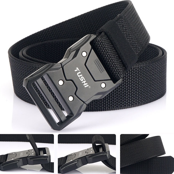 เข็มขัดผู้ชายหัวเข็มขัดปลดเร็ว PVC ใหม่ น้ําหนักเบาและระบายอากาศได้ดี สําหรับใส่เที่ยว ทํางาน หรือฝึกอบบม - รูปที่ 2