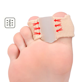แยกนิ้วเท้า 1 แพ็ค ซิลิโคนแบนด์เจ Hallux Valgus พร้อม 2 วงสำหรับการปรับนิ้วเท้าและบรรเทาอาการปวด