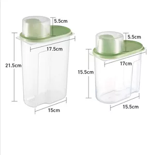 กล่องอาหารสัตว์เลี้ยงพร้อมถ้วยตวง มีให้เลือก 2 ขนาด 1.9L / 2.5L