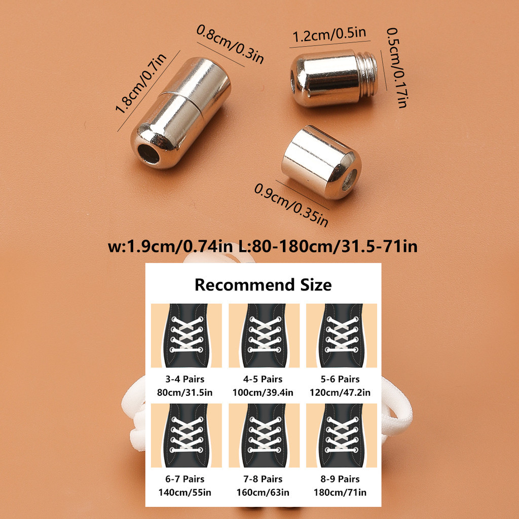 1คู่ไม่มีผูกเชือกผูกรองเท้ายืดหยุ่น,เชือกรองเท้าสากลสําหรับเด็กและผู้ใหญ่,เชือกผูกรองเท้าแบนแบบไม่มีผูกสําหรับรองเท้าวิ่งที่มีล็อคโลห