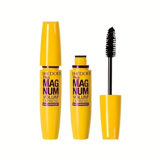 Rímel À Prova D'água De Longa Volume E Curvatura De Vison Cílios Postiços-Amarelo Natural Duradouro Não Desbotado