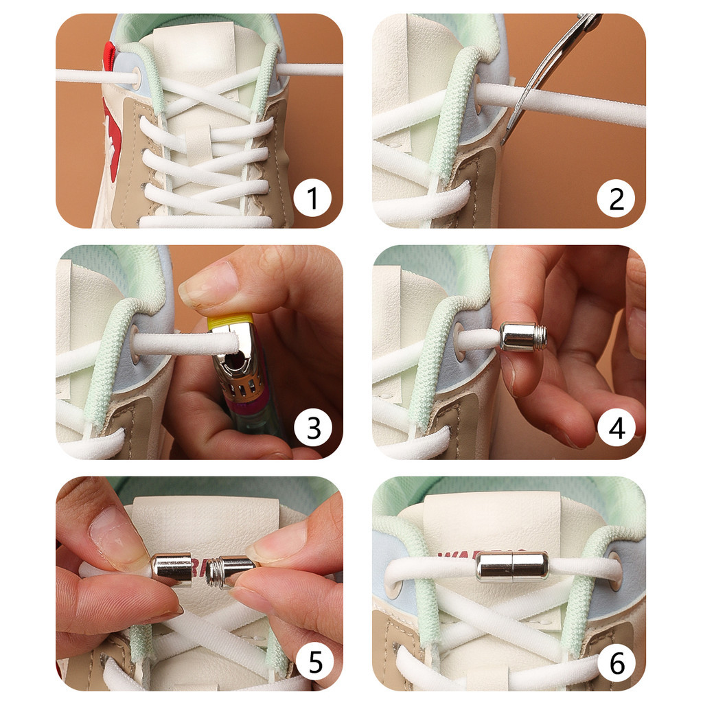 1คู่ไม่มีผูกเชือกผูกรองเท้ายืดหยุ่น,เชือกรองเท้าสากลสําหรับเด็กและผู้ใหญ่,เชือกผูกรองเท้าแบนแบบไม่มีผูกสําหรับรองเท้าวิ่งที่มีล็อคโลห