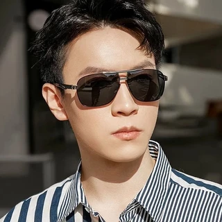 ​2025 แว่นกันแดดโพลาไรซ์ Retro Aviator ชิลด์ป้องกันรังสียูวีสําหรับการขับขี่, ตกปลาและกลางแจ้ง