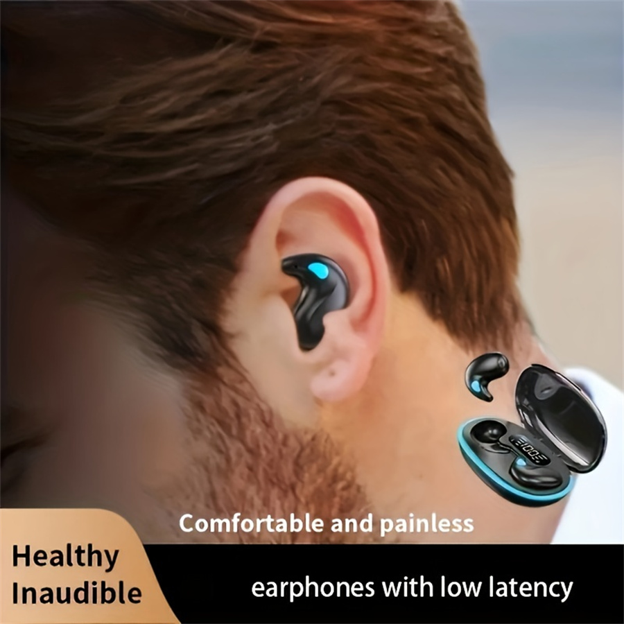 X55 หูฟังไร้สายขนาดเล็กลดเสียงรบกวนบลูทูธ 5.49 Hi-Fi สเตอริโอกีฬาหูฟังเกม