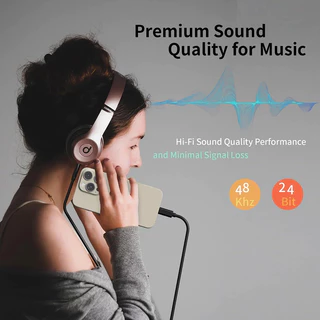 SAMSUNG Type-C ถึง 3.5 มม.Aux Audio Music plug สายสัญญาณรถลําโพงอะแดปเตอร์หูฟังสําหรับSamsung S24