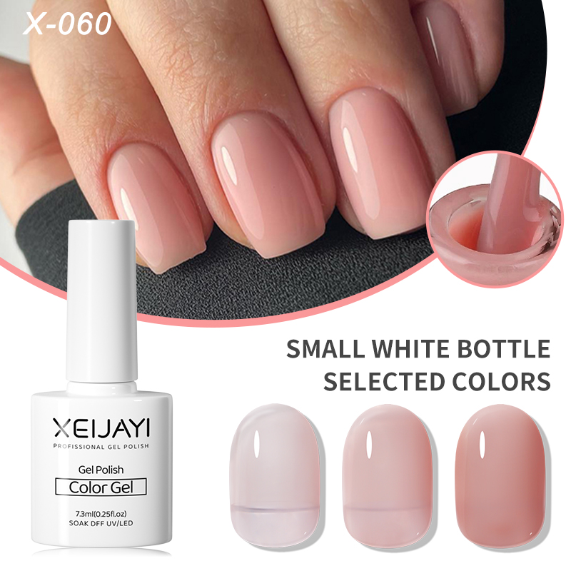 Xeijayi ยาทาเล็บเจล UV LED ขนาด 7.3 มล. เหมาะกับของขวัญ สําหรับร้านเสริมสวย บ้าน วันหยุด สําหรับผู้หญิง