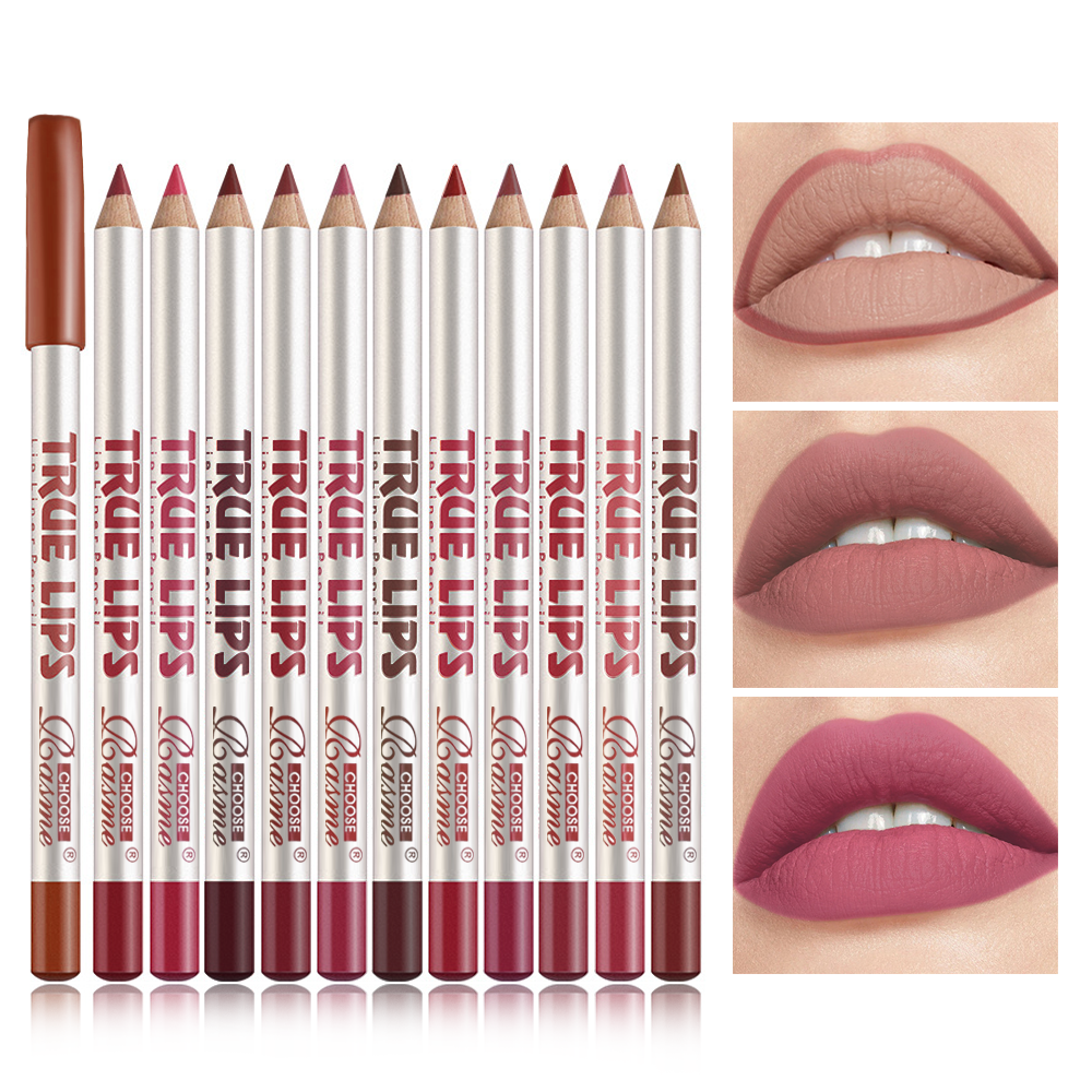 ชุด 12 แท ่ ง Matte Matte Non-Fade กันน ้ ํา High Color Lip Liner
