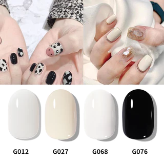 XEIJAYI 1 ชิ้น 15 มล. ยาทาเล็บสีขาว เจลกลิตเตอร์แบบแช่สำหรับทุกฤดูกาล สำหรับทำเล็บ DIY ที่บ้านหรือนิ้วมือในร้านเสริมสวย