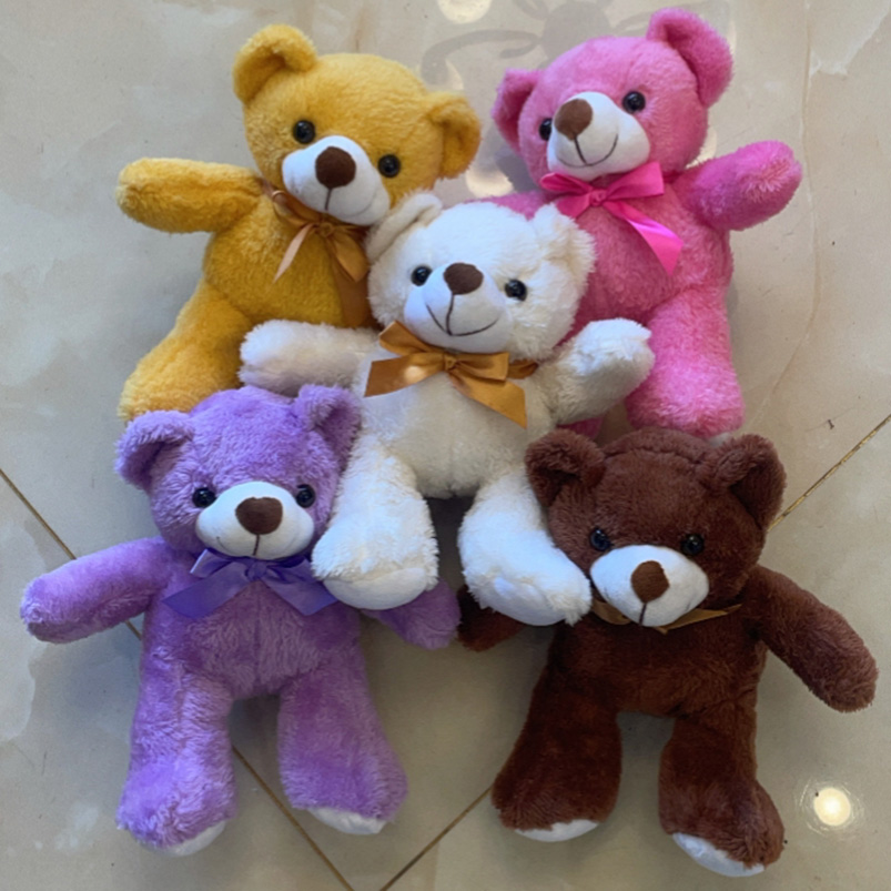 ตุ๊กตาหมีเท็ดดี้น่ารัก แบบนิ่ม 5 สี 9.84 นิ้ว สําหรับของขวัญวันเกิด คริสต์มาส วาเลนไทน์ รามาซาน