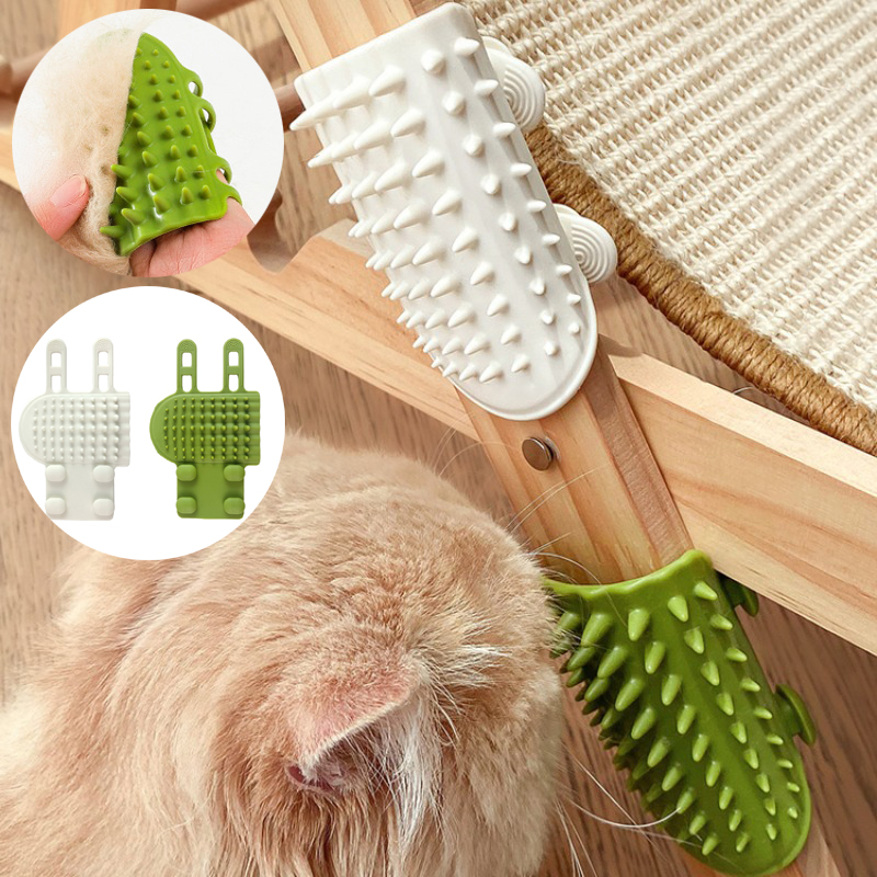 Cat Scratching Toy ซิลิโคนขาโต๊ะสายรัด Itch Relief Pad