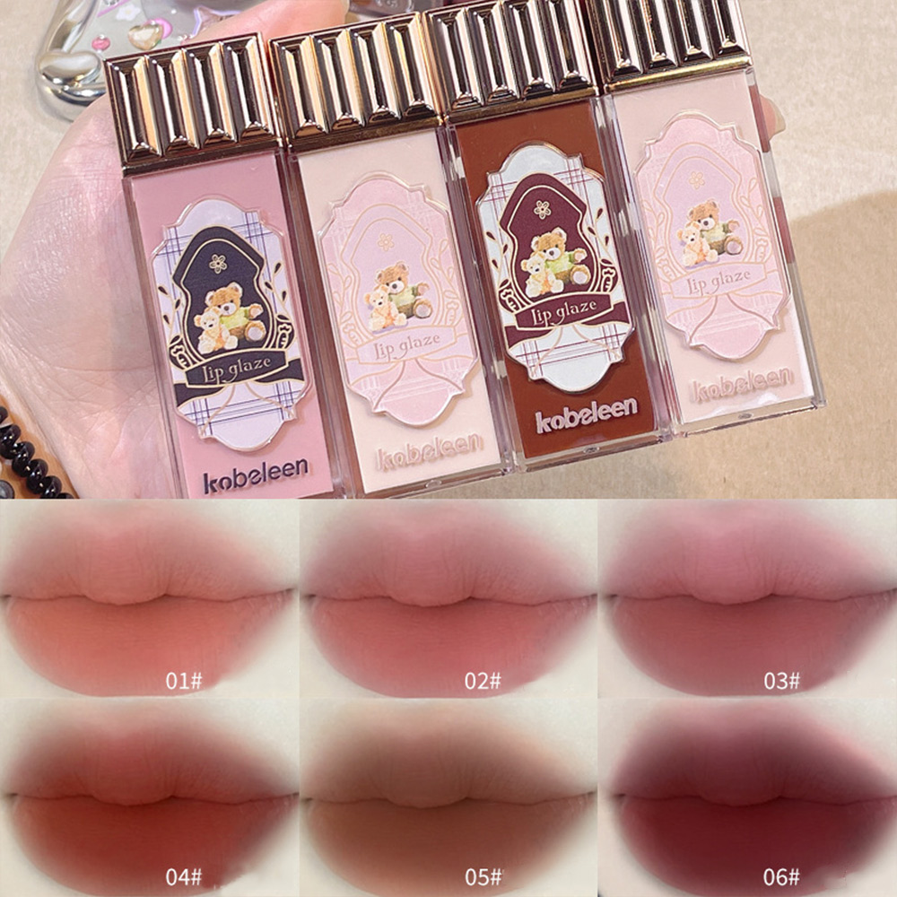 ลิปกลอส เนื้อแมตต์กํามะหยี่ ติดทนนาน สีนู้ดธรรมชาติ ไม่ติดแก้ว