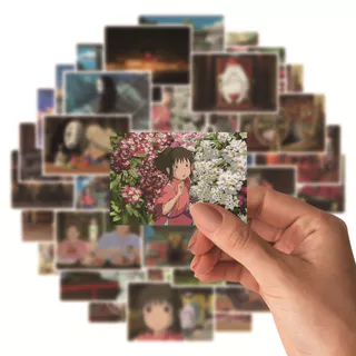 สติ๊กเกอร์อนิเมะย้อนยุค 30 ชิ้น - สติ๊กเกอร์พีวีซี Spirited Away สําหรับไดอารี่ DIY สมุดภาพ ตกแต่งถ้วย