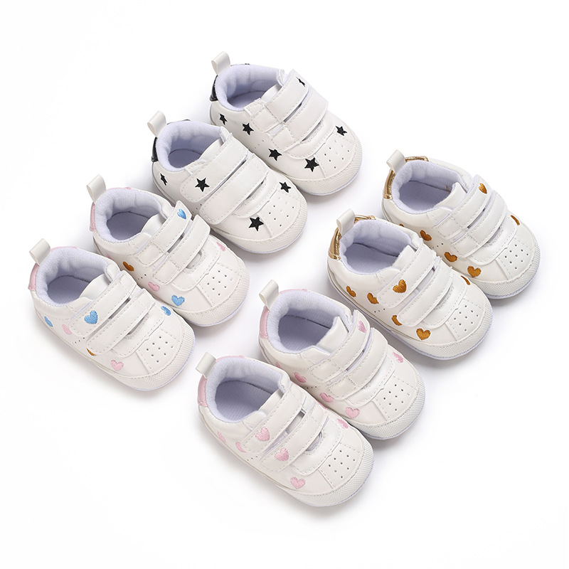 Velcro รองเท้าหัดเดิน สไตล์ฤดูใบไม้ผลิ และฤดูใบไม้ร่วง สําหรับเด็ก 0-1 ปี