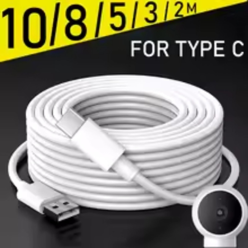 3M/5M/8M/10M/12M สาย USB-C เป็น USB-C - ชาร์จเร็วและข้อมูลสําหรับโทรศัพท์/กล้อง