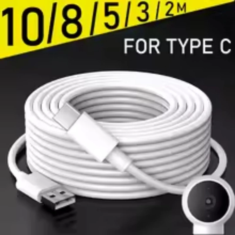 3M/5M/8M/10M/12M สาย USB-C เป็น USB-C - ชาร์จเร็วและข้อมูลสําหรับโทรศัพท์/กล้อง