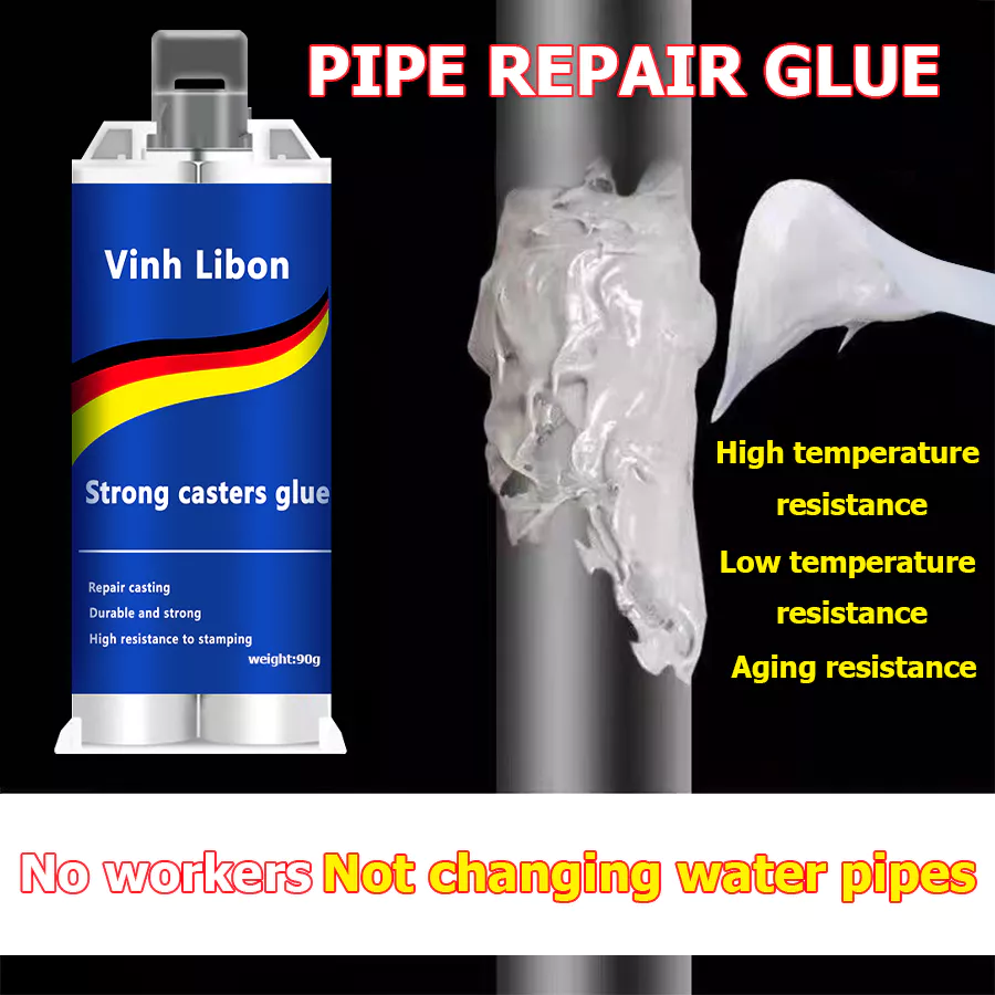 One Set VINH LIBON High Temp Dual Component Bonding Compound 90g, 200°C ตัวแทนฟื้นฟูโลหะป้องกันความร้อนพร้อมเครื่องมือขัดเสริม
