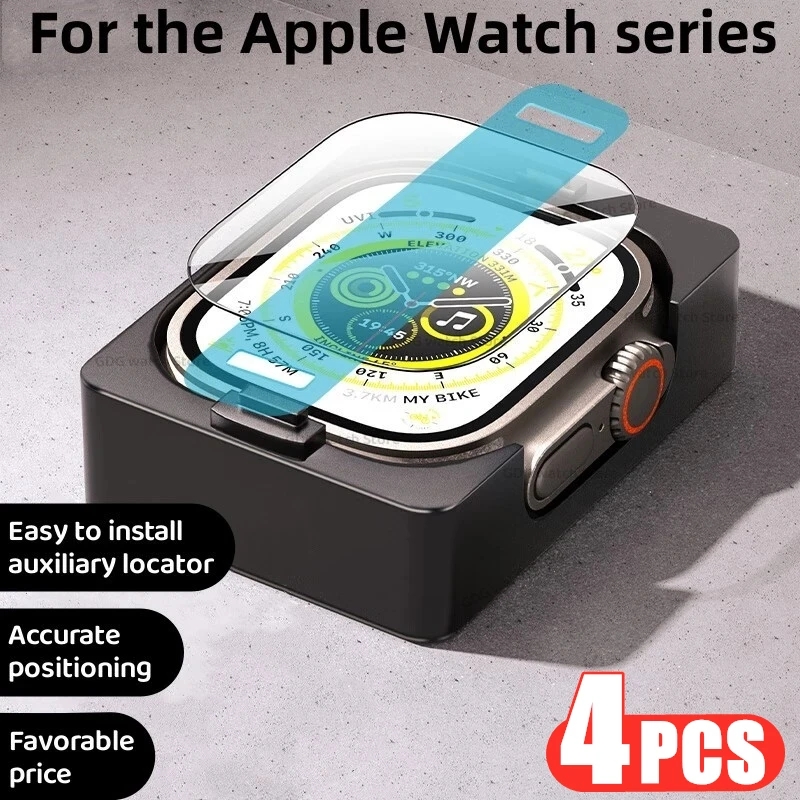 ฟิล์มเซรามิคกันรอยหน้าจอ สําหรับ Apple watch Ultra 8 7 49 มม. 45 มม. 41 มม. Apple watch 6 5 9 SE 44 มม. 40 มม. 3 2 1 42 มม. 38 มม. 4 ชิ้น