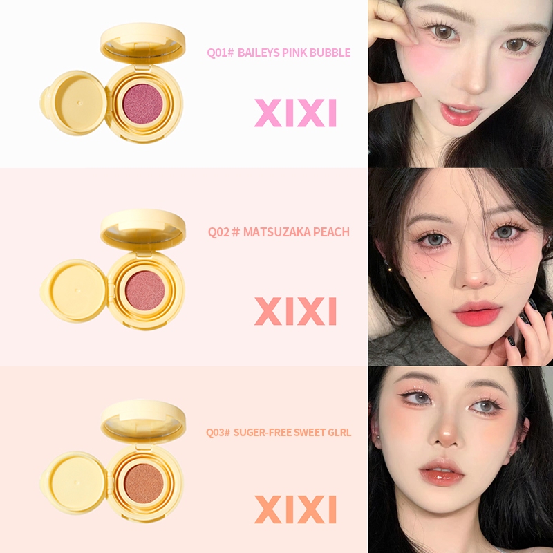 Xixi บลัชออนพาเลท บลัชออน แป้งแต่งหน้า ปัดแก้ม หน้ากระจ่างใส ธรรมชาติ นุ่ม แต่งหน้า